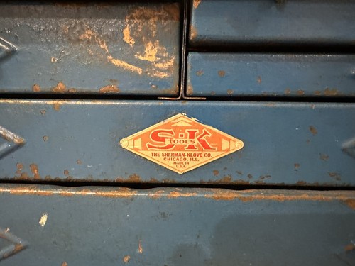 S-K Vintage SK Sherman Klove Mechanic Tool Box 5 Drawer Chest Chicago IL USA - Picture 2 of 22