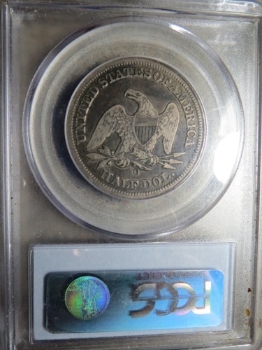 1854 O Liberty Seated Half Dollar PCGS VF20 W/ Arrows - Picture 2 of 2