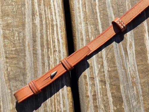 Devoucoux Light Brown Leather SINGLE Cheekpiece -Bridle Replacement Part- LARGE - Picture 6 of 6