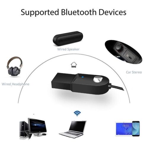 Bluetooth Aux Adapter Dongle Cable USB To 3.5mm Jack Car Audio Aux Bluetooth 5.0 - Picture 10 of 10