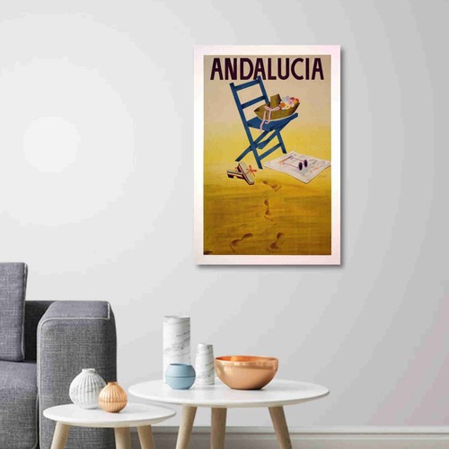 Vintage Travel Poster - Andalucía, Spain - Beach Print - Picture 8 of 9