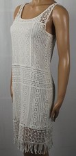Ralph Lauren Knee Length Sleeveless Cream Lace Dress NWT $198