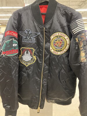 Still & Dean Wichita Aviators Bomber Jacket Size Large