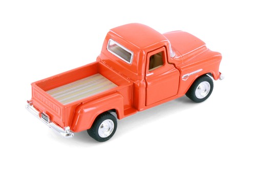 BOX OF 12 1955 CHEVY STEPSIDE PICKUP TRUCK 1/54 DIECAST CAR KINSMART 3002D - Picture 5 of 8