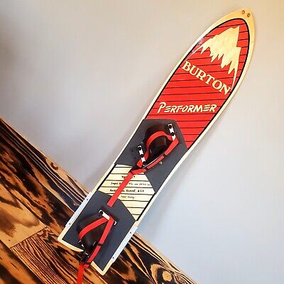 1984 Burton Performer Snowboard With Original Books And Cord 1984 Burton Performer Snowboard With Original Books And Cord
