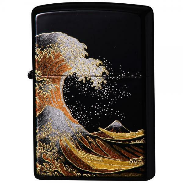 Zippo Big Wave Mt.Fuji Ukiyoe Hokusai Namifuji Japanese Zippo Big Wave Mt.Fuji Ukiyoe Hokusai Namifuji Japanese