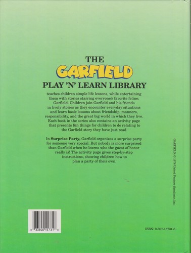 Garfield Learns About Planning a Surprise Party (Includes Party Invitations) ( - Imagen 2 de 2