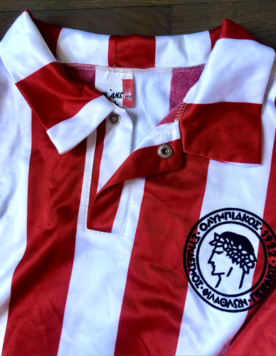 OLYMPIACOS 80's HOME FOOTBALL SHIRT SOCCER JERSEY SIZE L MEN VINTAGE RARE diana - Picture 4 of 9