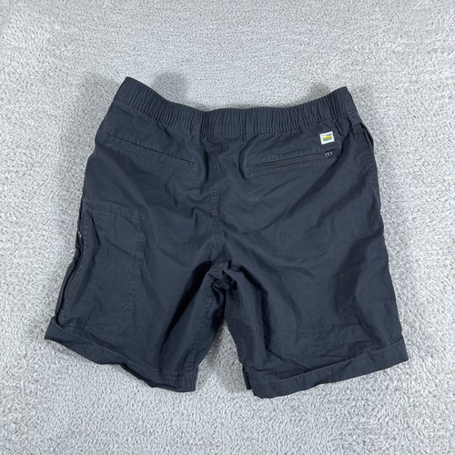 Vuori Ripstop Shorts Mens Medium Gray Climbing Elastic Waist V370 Drawstring - 第 2/12 張圖片