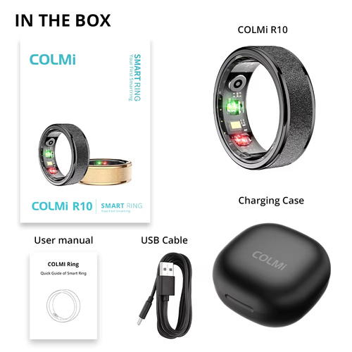R10 Smart Ring with Charging Case for Men Women, Health and Sleep Monitor, 5ATM - Picture 7 of 15
