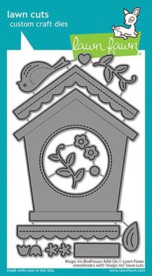 Lawn Fawn Magic Iris BIRDHOUSE ADD-On Lawn Cuts Die Set LF2471