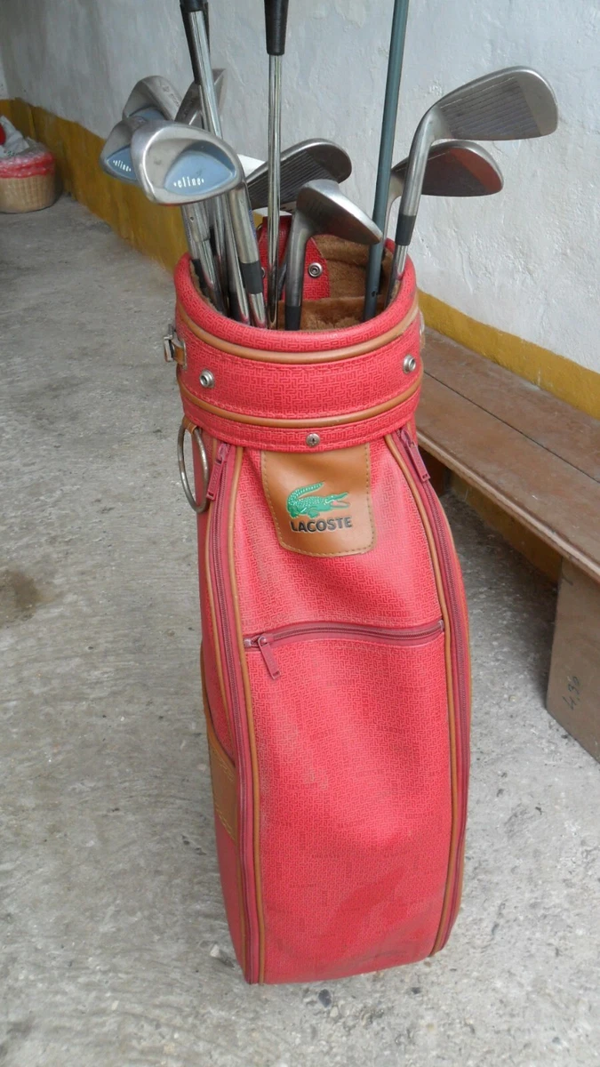 SACCA DA GOLF VINTAGE LACOSTE completa di mazze e ferri originale