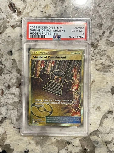 Pokemon Hidden Fates Shrine of Punishment Full Art #SV90 PSA 10