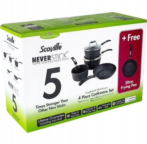 Scoville Neverstick 5 Piece Cookware Set - New Boxed
