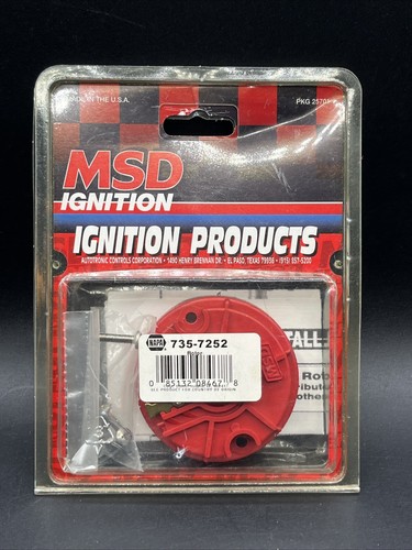 MSD Distributor Rotor #8467 MSD Race Rotor Brass and SS Red Rynite Pro-Billet