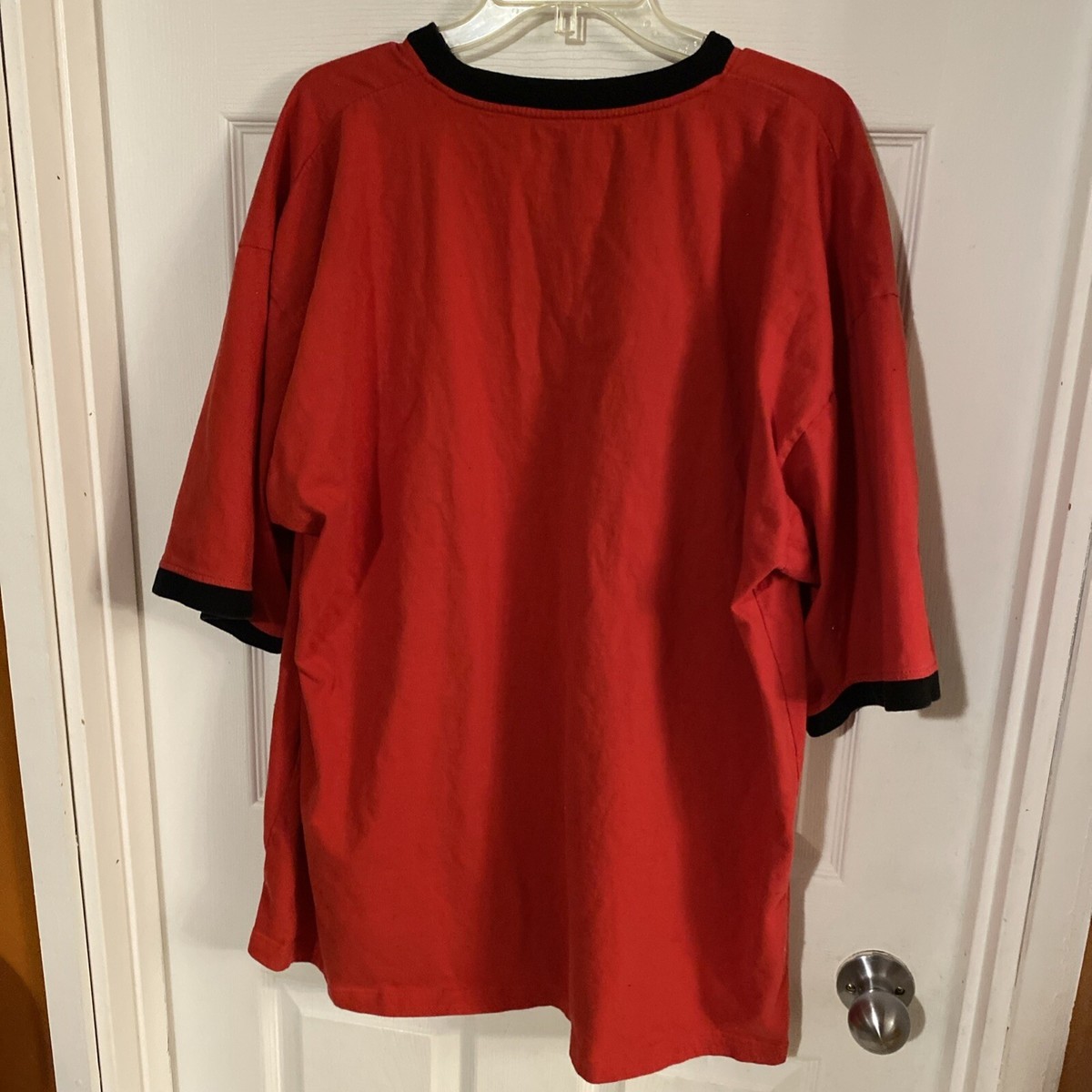 SOUTH POLE サウスポール　メタリックベースボールシャツ　赤　XXL SOUTH POLE metallic baseball shirt サウスポール メタリック