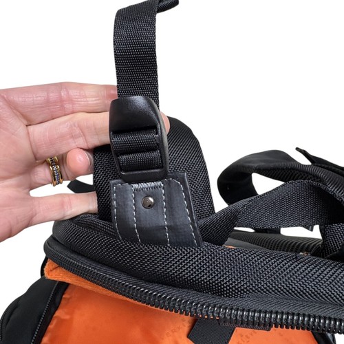 backpack daypack computer bag EVERKI black w/orange accent 17x13x8 2.9 lbs - Afbeelding 23 van 24