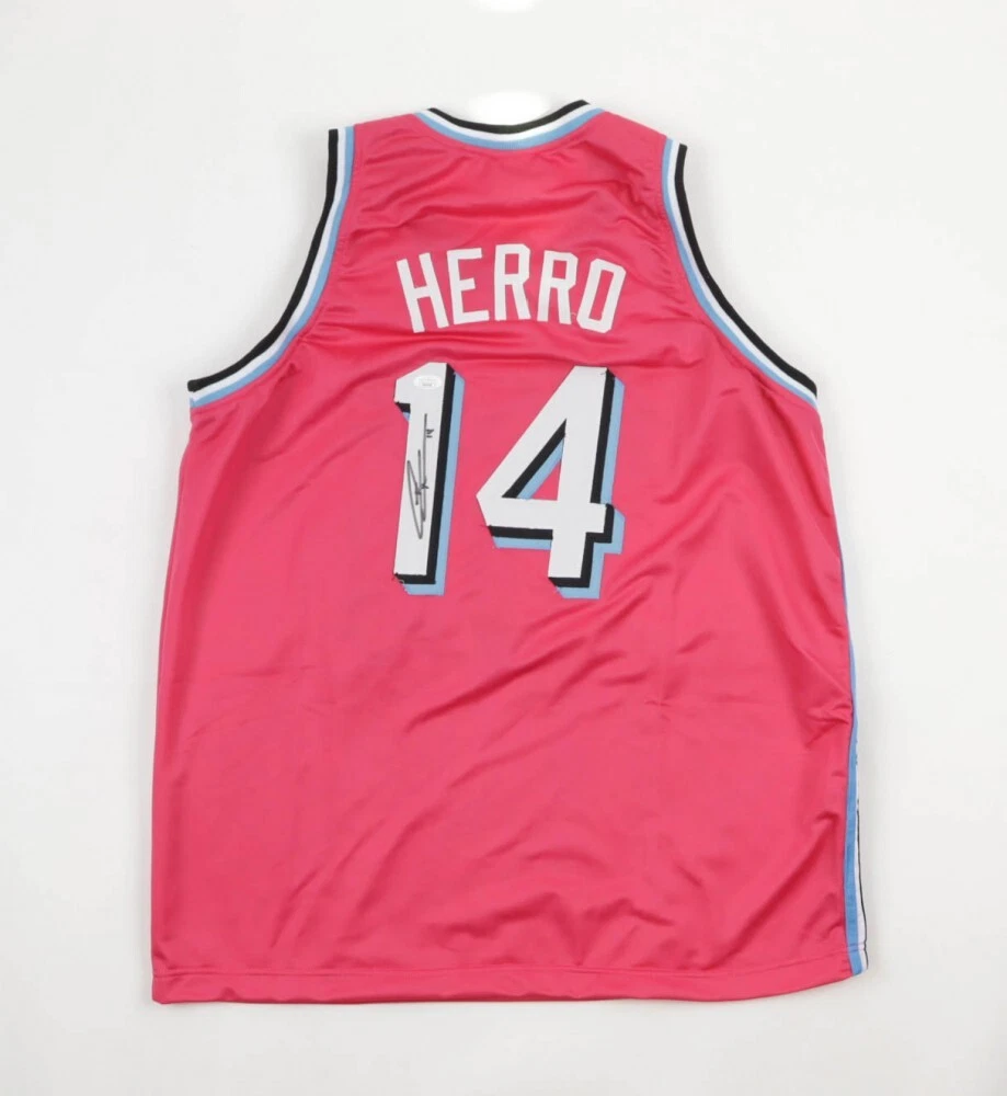 Tyler Herro Heat Signed Pink Miami Vice Specialty Jersey JSA COA Unv. Kentucky
