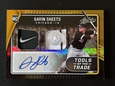 2022 Absolute Gavin Sheets TOTT 2 Swatch Signatures Spectrum Gold RC Serial #/10