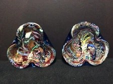 Pair of Mid Century Dino Martens(?) Tutti Frutti Venetian Ashtray Candy  Dishes