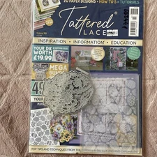 Tattered Lace Magazine With Dies Embossing Folder Issue 99 Craft Card Making