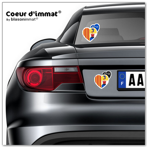 Sticker autocollant Coeur J'aime la Région Sud - Blason - Picture 2 of 6