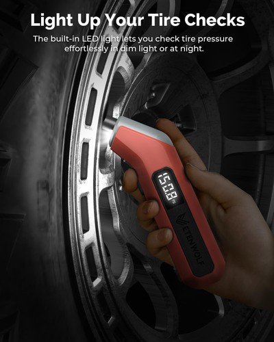 ETENWOLF T300 Digital Industrial Tire Pressure Gauge 3-200 PSI -battery operated - Picture 4 of 9