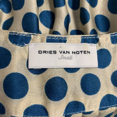 DRIES VAN NOTEN Size S Multi Color Silk Polka Dot Tank Casual Top