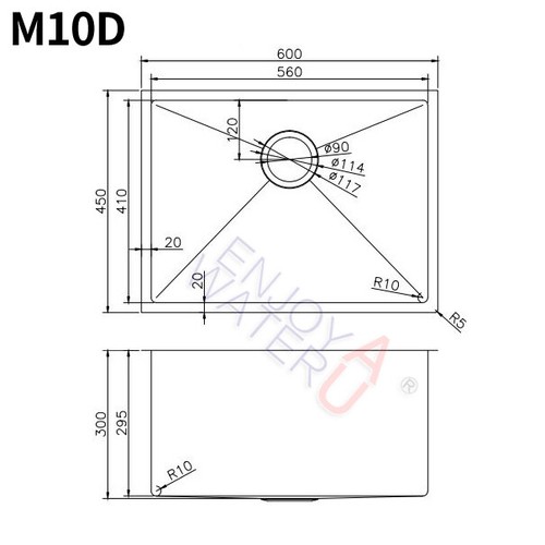 304 Stainless Steel Laundry Kitchen Bar Sink Top/Undermount Single Double Bowl - Picture 40 of 43