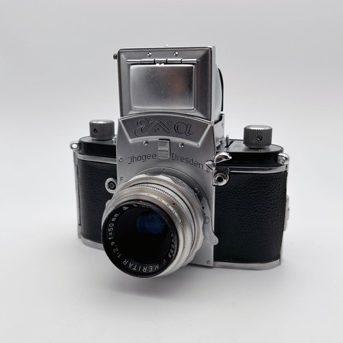 EXA Kamera mit Meritar 2,9/50mm E.Ludwig Objektiv getestet SAUBER! - Bild 2 von 10