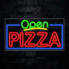 Pizza LED Neon Sign 33"L x 18"H 35436