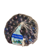 Decorative Accents Round Marble Glass Gems - New - Dark Blue