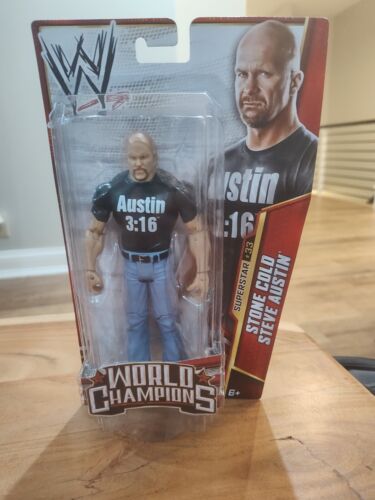 Stone Cold Steve Austin WWE Superstar #33 Action Figure Mattel World Champions - Picture 1 of 6