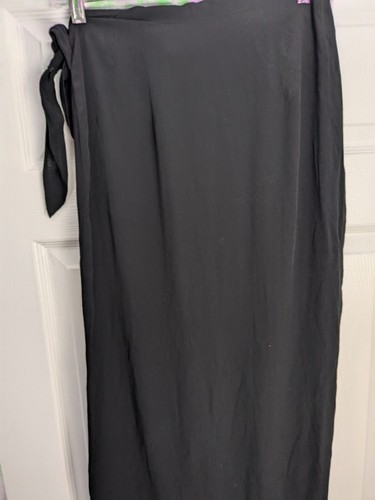 Neu mit Etikett New York Company Maxirock schwarz seitlich zum Binden Größe 4 - Bild 8 von 9