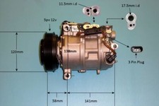 AutoAir Aircon Compressor 14-5973P For Mercedes-Benz A-Class Lifetime Warranty