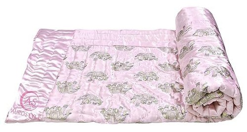 Indian Satin Silk Quilt, Handmade Cotton Filled Quilt, Hand Stiched Satin Quilt - Picture 82 of 151