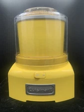 CUISINART FROZEN YOGURT-ICE CREAM & SORBET MAKER 1.5 QT YELLOW MOD# ICE 21