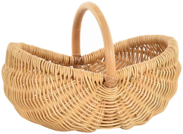 Rattan Einkaufskorb/BüGelkorb/Shopper, Henkel- Trage-Korb / Stabil (Honig)-image