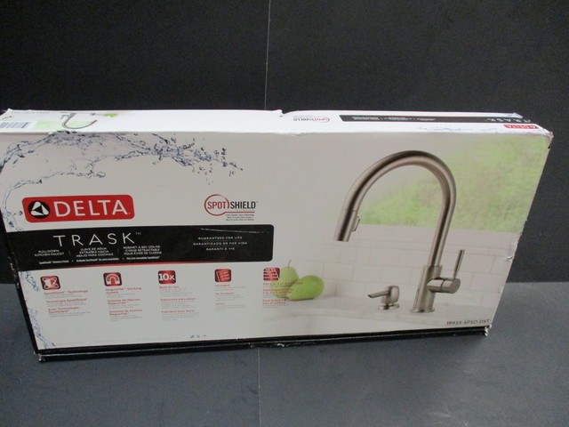 Delta Trask 19933 Spsd Dst Stainless Steel Pull Down Kitchen Faucet