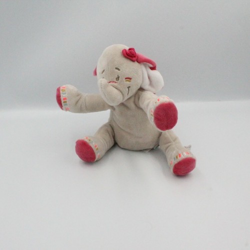 Doudou Musical Elephant Gris Rose Anna Et Pili Noukie S Elephant Sonore Et Ou Ebay