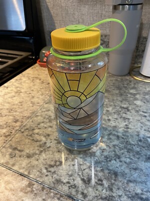 32oz Wide Mouth Stained Glass Print Bottles- River SPECIAL EDITION