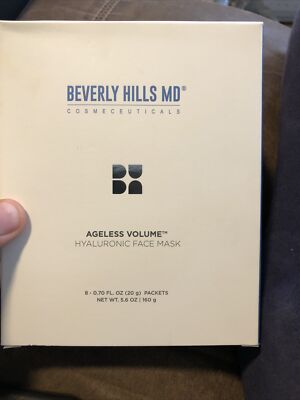 Beverly Hills MD Ageless Volume Hyaluronic Face Mask  8  .7 fl oz Packets