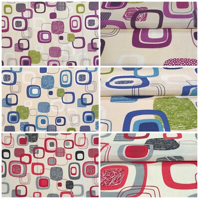 Baumwolle Lonetta Stoff Gardinen Tischdecken Deko Meterware 140cm