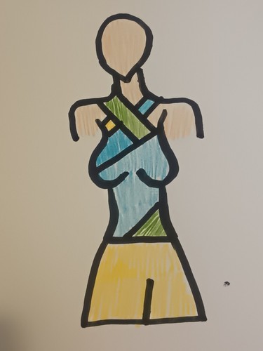 Fashion Design Drawing by Myself on Sketch paper