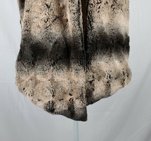Lemon Tart Kya Faux Fur Mink Women's Front Vest Cardigan sz M New With Tag - Picture 7 of 9