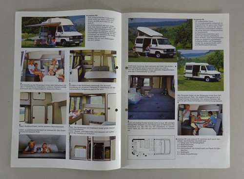 Prospekt / Broschüre Weinsberg Motorcaravan Fiat Ducato Stand circa 1989 - Bild 2 von 2
