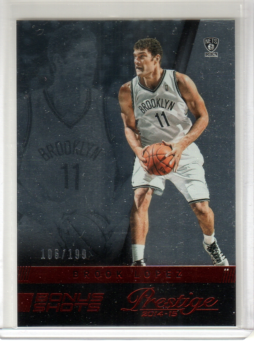 2014-15 Prestige Plus Bonus Shots Red #66 Brook Lopez 106/199 (2015-0240)