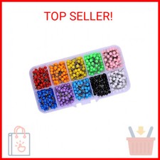 600 PCS Multi-color Push Pins Map tacks,1/8 inch Round head with Stainless Point