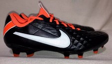 Nike Legend 8 ELITE Black Orange Soccer Cleats Tiempo Men's Size 6