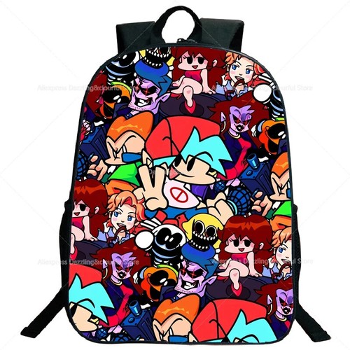 Friday Night Funkin Toddler Game Cartoon Kid School Book Bags Shoulder Mochila - Picture 7 of 58